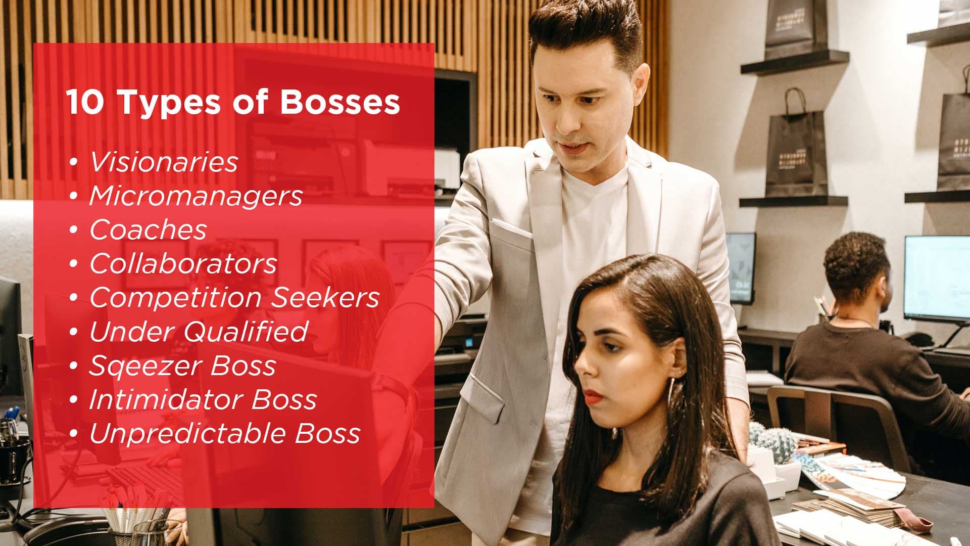 Types of Bosses and ways to deal with them